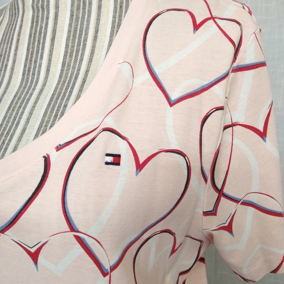 Tommy hilfiger hearts short sleeve tee size 1X - Picture 8 of 11